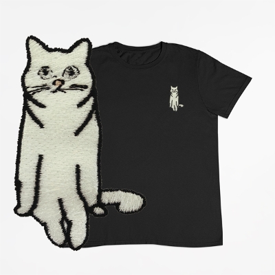 刺繍Tシャツ 刺繍 Tシャツ ねこ ネコ 全商品 DIVA CLOSET