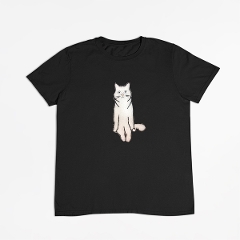 刺繍Tシャツ 3D刺繍 Tシャツ　ねこ ネコ