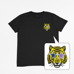 刺繍Tシャツ 刺繍 Tシャツ　虎 タイガー