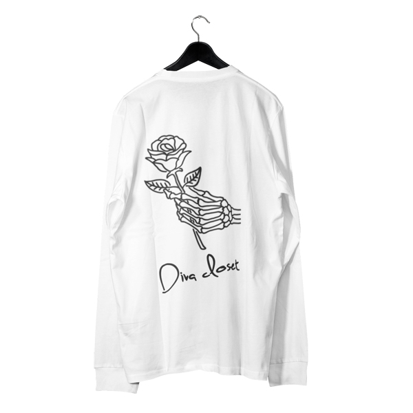 刺繍Tシャツ 刺繍 ロンT Tシャツ 長袖 全商品 DIVA CLOSET