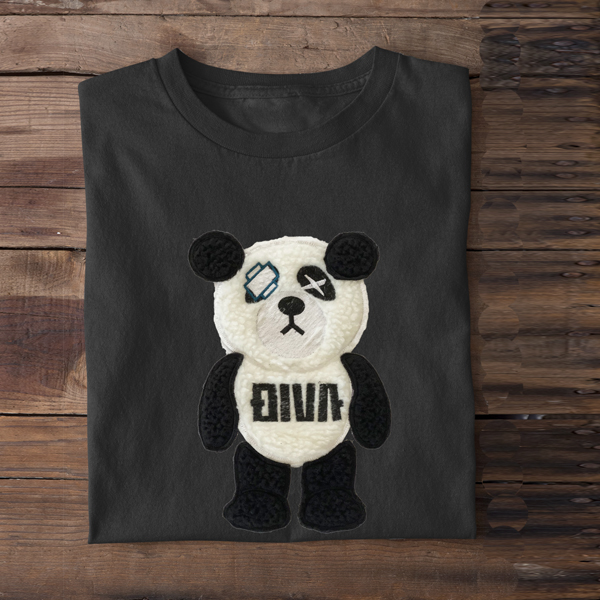 刺繍Tシャツ 3D刺繍 Tシャツ パンダ ワッペン 刺繍Tシャツ 3D刺繍 Tシャツ パンダ ワッペン 全商品 DIVA CLOSET