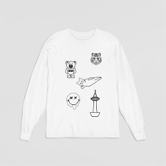 刺繍Tシャツ 刺繍 ロンＴ  Ｔシャツ 長袖　ロゴ
