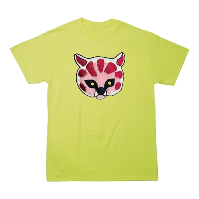 刺繍Tシャツ 3D刺繍 レオパード 豹 もこもこ ワッペン