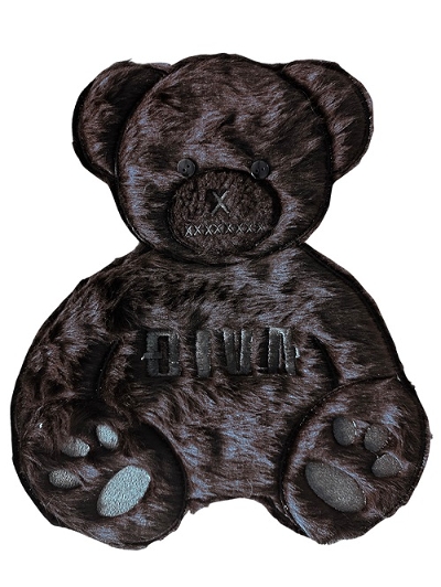 テディベア クマ　もこもこ　ぷくぷく ふわふわ　ワッペン　刺繍スウェット 3D刺繍 トレーナー クルーネック スウェット